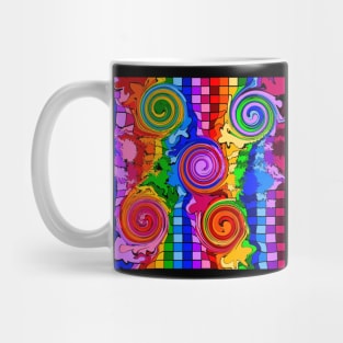 Rainbow Abstract Art by Orchid 4 Mug